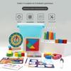 Elementary Math Manipulatives: Abacus & Geometric Solids for 1st & 2nd Grade Learning