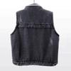 2024 Women's Trendy Denim Vest - Short Spring/Autumn Waistcoat Cardigan