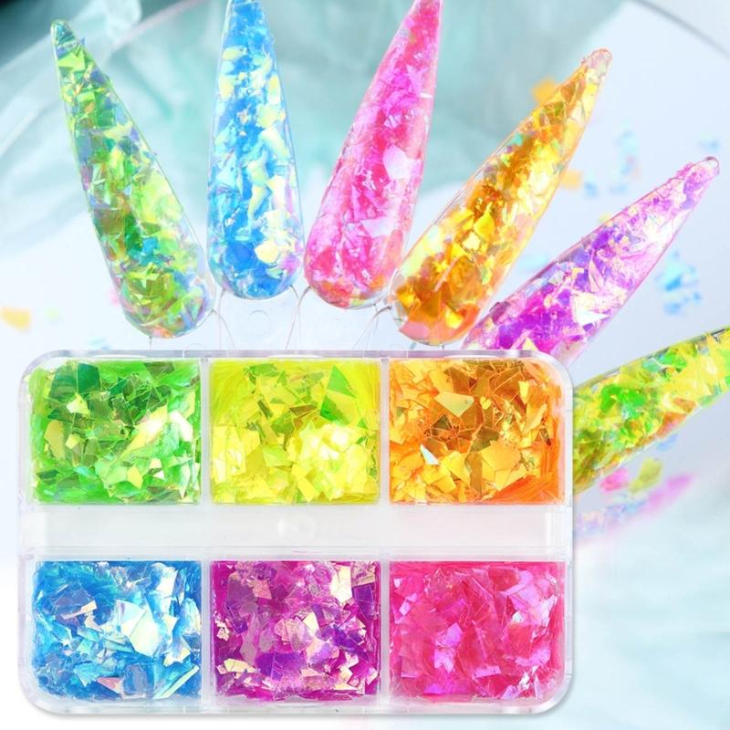 Resin Mold Fillers Irregular Shaped Sequins Nail Art Manicure Flakes Decors