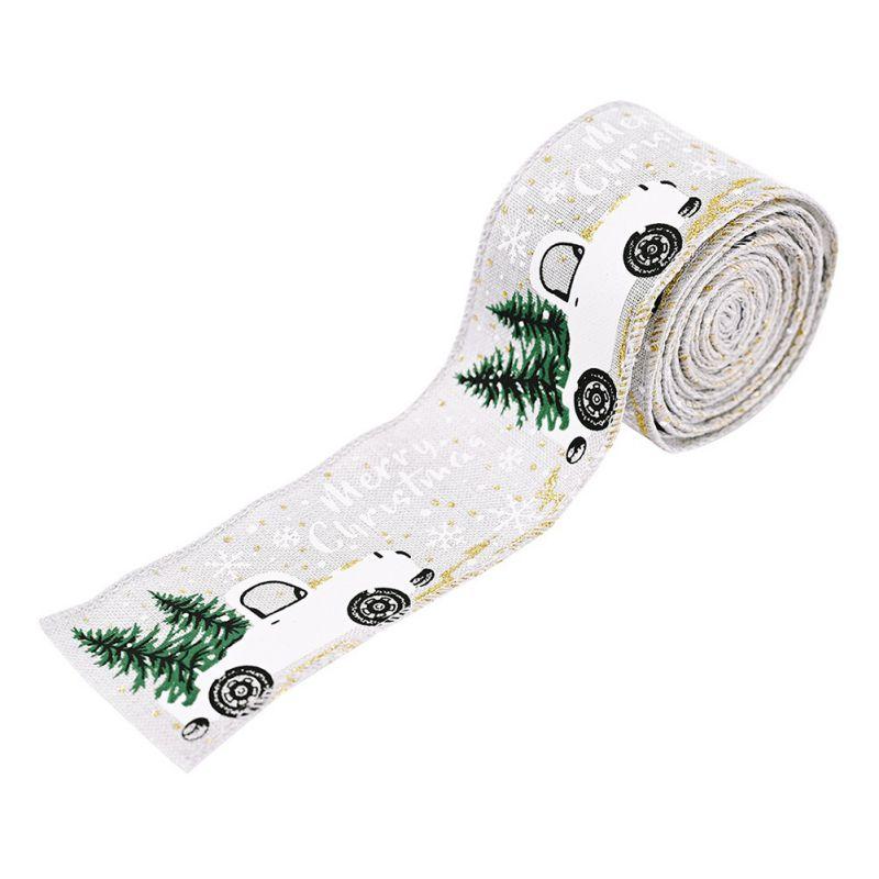 

Мультфильм Рождественская елка DIY ленты украшения подарки упаковка рождественский орнамент декор для дома one size белый