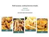 Friggitrice a gas a doppio cilindro con doppio schermo per patatine fritte e snack fritti