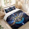 Bettwäsche-Set 1 Bettbezug 2 Kissenbezüge Newcastle United Fußball-Print Schlafzimmer Heimdekoration
