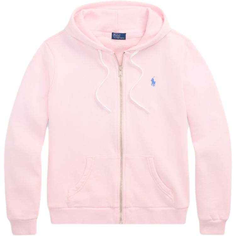 

Толстовка женская Polo Ralph Lauren однотонная с капюшоном на молнии свободного кроя с длинными рукавами, розовый WMPOKNINFB20814-650 S