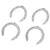 4Pcs Type 4 /Type 5 /Type 6 Aluminium Alloy Horseshoe Kit Horse Riding Tool Equipment Accessories For horseshoe palms