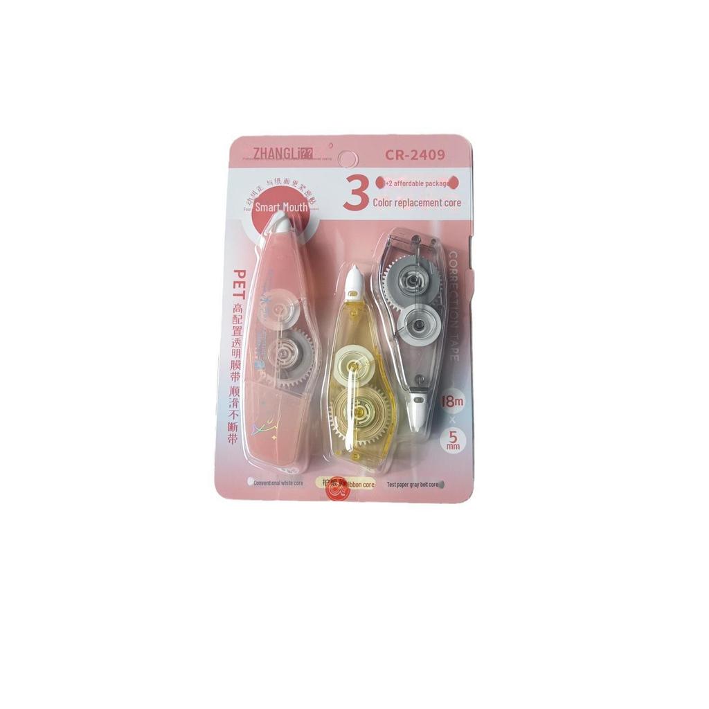 Changli Silent 2409 (1+2) Nachfüllbares, spurloses Korrekturband für glattes Ausradieren