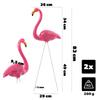 KADAX Flamingo Figurine 83x36cm Pink 2pcs.