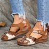 Fashion Women's Sandals Wedges Heels Sandals for 2025 Summer Shoes Woman Mix Color Heeled Sandalias Mujer Low Platform Footwear Female