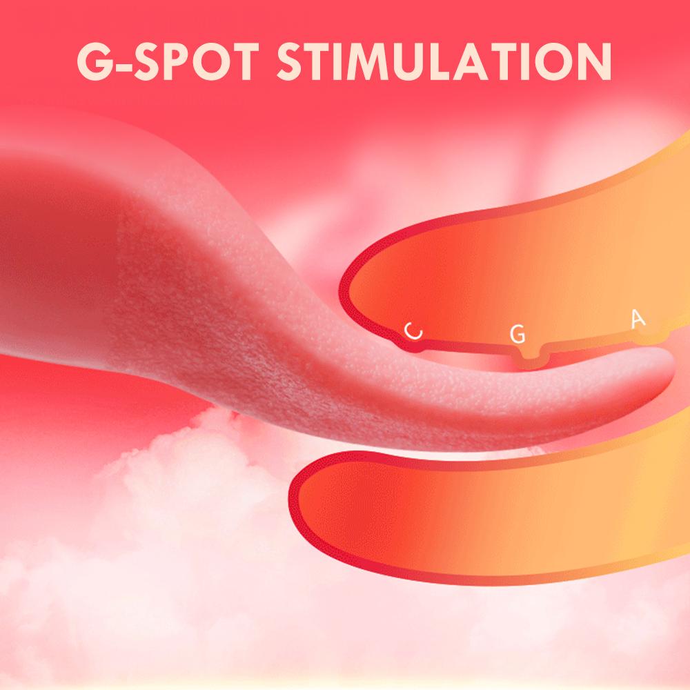 Realistisk tungeslikkende vibrator for kvinner G spot klitorisstimulering miniklit sexleketøy Oppladbar brystvorte onanerer