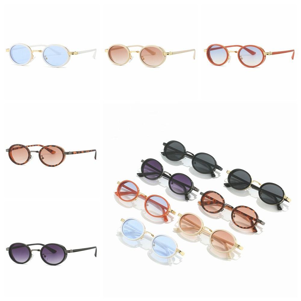 UV Protection Retro Oval Sunglasses Trend Small Frame Sunglasses Elliptical Eyewear  Streetwear