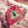 Retro Gold Color Women Flower Brooch White Crystal Ethnic Banquet Vintage Jewelry