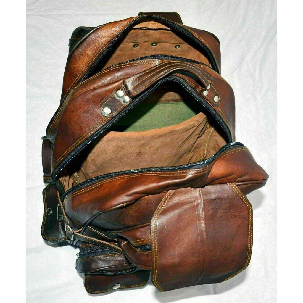 Umweltfreundlicher, luxuriöser Vintage-Lederrucksack für Herren, Schultertasche, Aktentasche