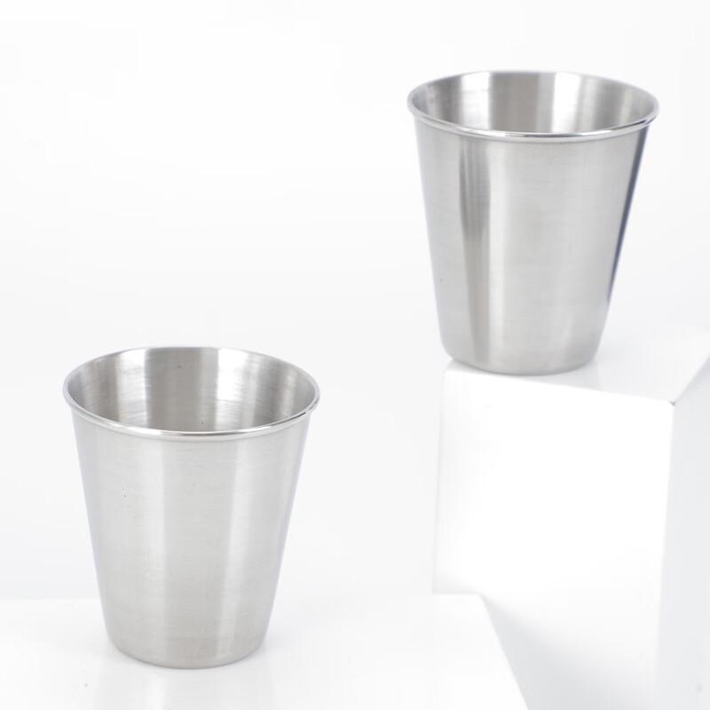Shangqi 70ml 316 Stainless Steel Rolled Rim Baijiu Cups