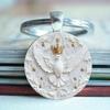 Fashion Alloy Keychain Pendant Round Metal Key Ring