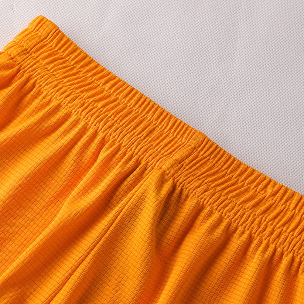 Kelme Boys' Soccer Uniform, Kids' T-Shirt and Pants Set, Soccer/Futsal Wear (Yellow, Size 160cm)