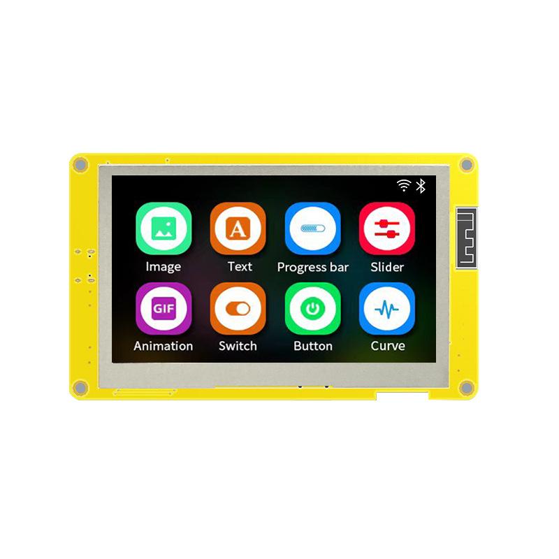 4.3-inch ESP32S3 Touchscreen IoT Development Board with WiFi, Bluetooth, Smart LCD Display, and LVGL