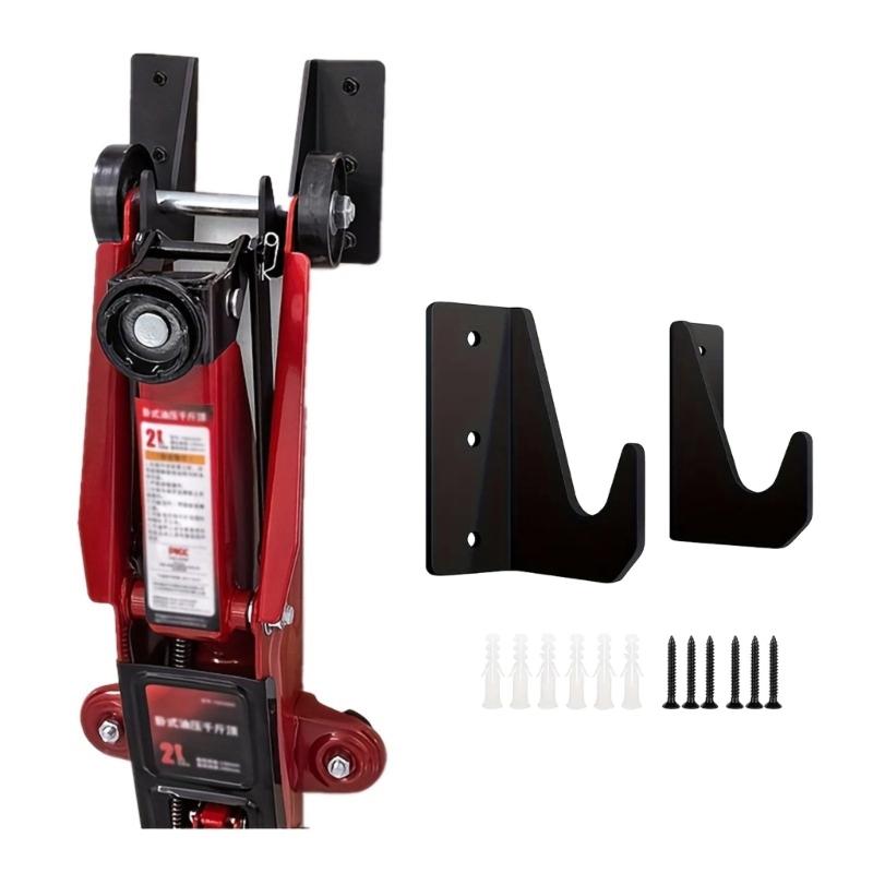 1 Pair Hydraulic Jacking Wall Mount Hook Tool Organizers Holder Suitable for Multiple Brands Space Saving Tool Storage
