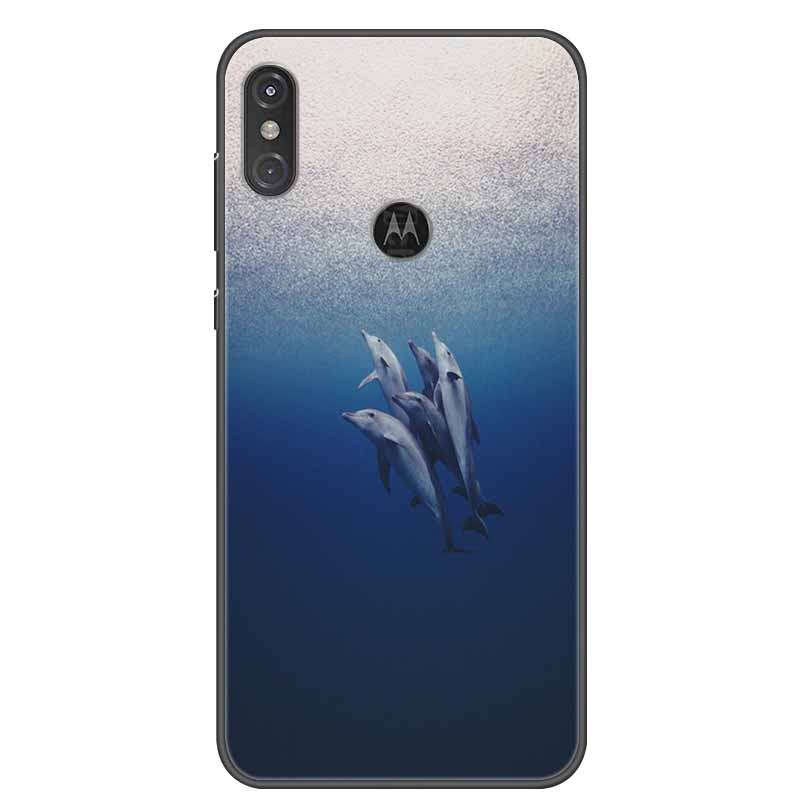 For Moto One Vision Case Luxury Silicone TPU Soft Cover Phone Case For Motorola Moto One Action Macro Shockproof Christmas Coque