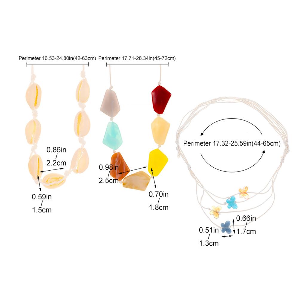 Retro Minimalist Fashion Free Knotting Flower Pendant Wax Thread Necklace Clavicle Chain