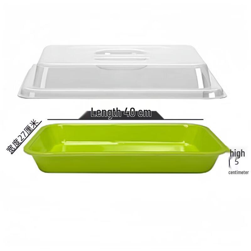 Rectangular Stainless Steel Food Display Tray with Lid