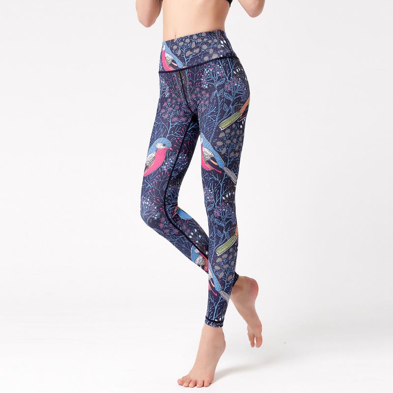 New Print Yoga Leggings for Women High-Waisted Butt-Lifting Sports Tights Fitness Base Layer Dance Workout Leggings