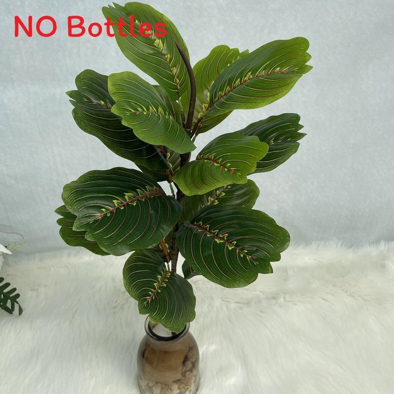 Realistic Plant Artificial Ficus Elastica Leaf Foliage Home Wedding Office Decor