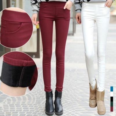 Damenhosen Mode Herbst und Winter Plus Samt Verdickung Oberbekleidung Lässige Bottoming Warme Hosen
