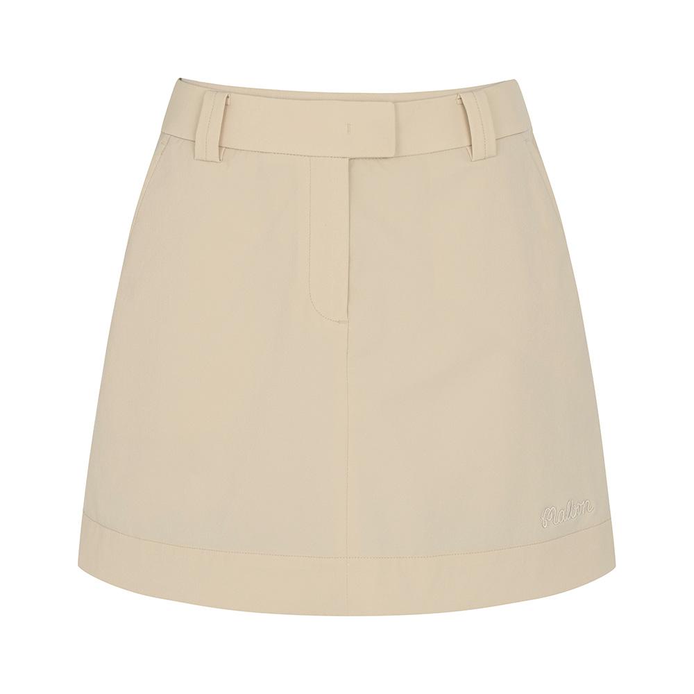 MALBON GOLF Casual H-Line Skirt Beige (Woman)