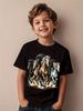 Children's Clothing Boys T-Shirt 3D Horse Print Short Sleeve Fashion Kids Summer Clothes Casual Child Girls Clothing O-Neck Tops