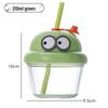 Influencer Mini Dun Dun Straw Cup - Cute, Stylish, High-Value Ins Style Small Glass Cup with Lid