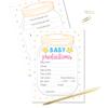10pcs Gender Reveal Baby Shower Games Cards | Birthday Party Activities, Boy/Girl Theme, Group Fun for Kids & Adults