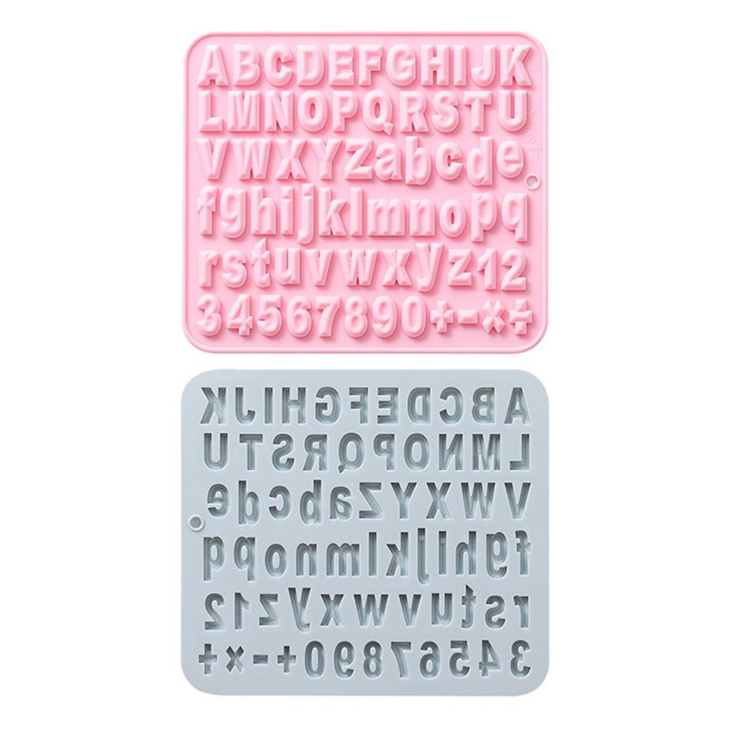 1 stk 3D Alfabet Bokstaver Form Silikon Kakeform Fondant Sjokoladeform Verktøy Bakeverktøy