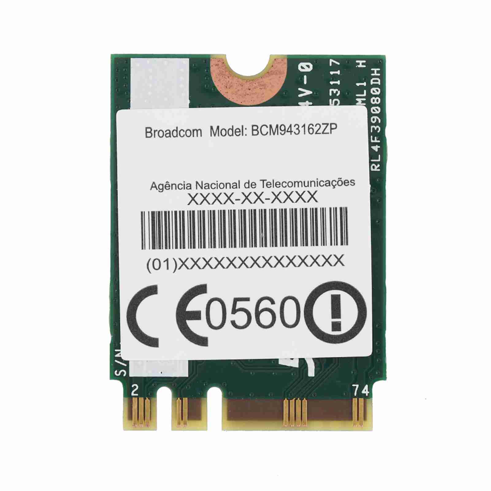 

Дводіапазонна мережева карта NGFF M2 Wireless WIFI 433 Мбіт/с 802.11AC для Lenovo чорний