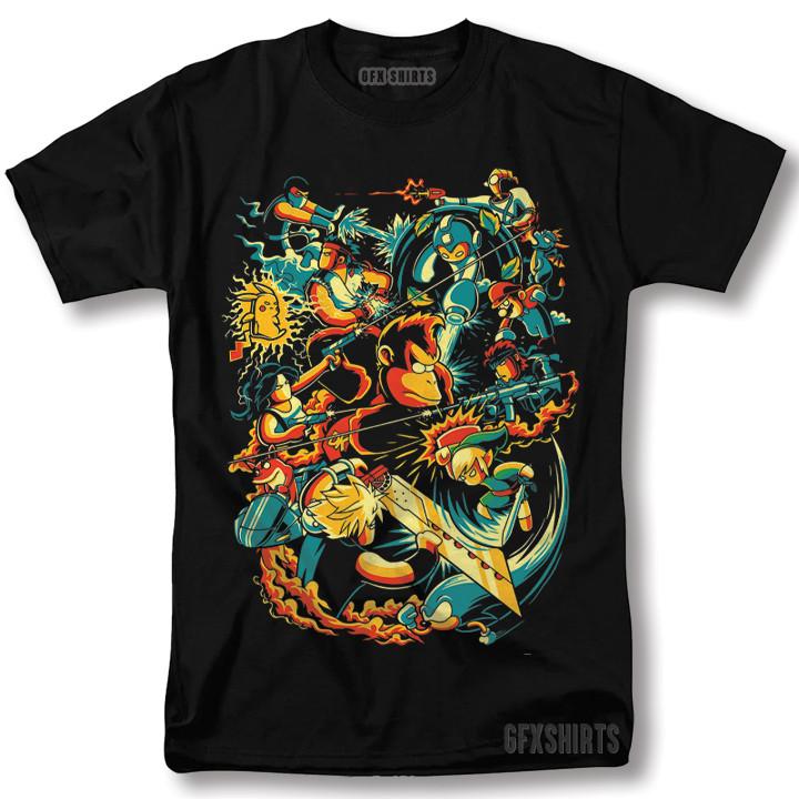 Retro Game Arcade Shirt Classic Games Shirt Retro Vtg Graphic Design T-shirt Unisex T-Shirt XXXXL
