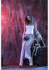 White Zombie Ghost Bride Halloween Costume for Cosplay, Masquerade, Nightclub, and Stage Performance