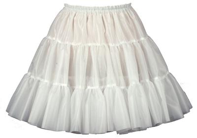 Atelier Fuku Volánková 46cm Dlouhá Krinolína, (Off White)