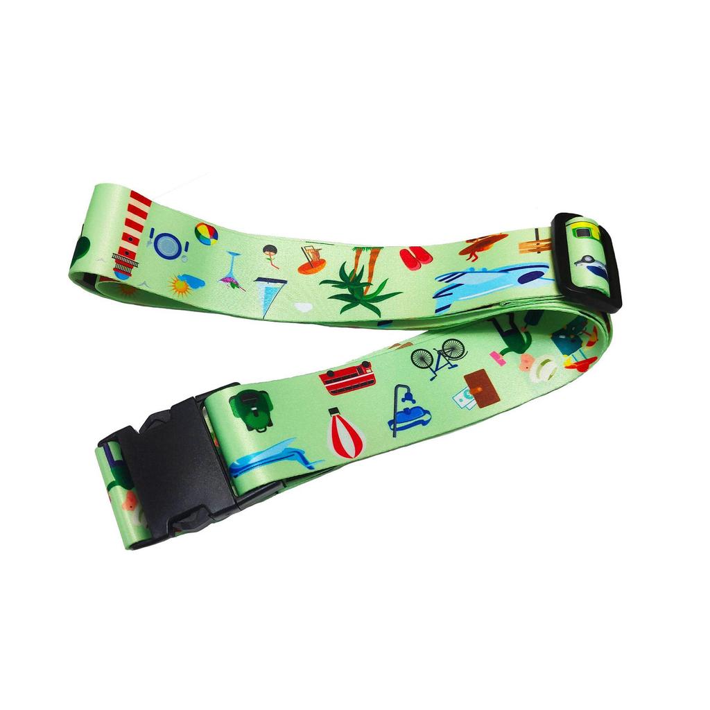 Polyester Luggage & Trolley Case Belt – Portable One-Piece Suitcase Strap