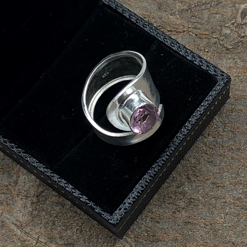 Morganite Gemstone 925 Sterling Silver Jewelry Handmade Engagement Ring For Her RR-2-11