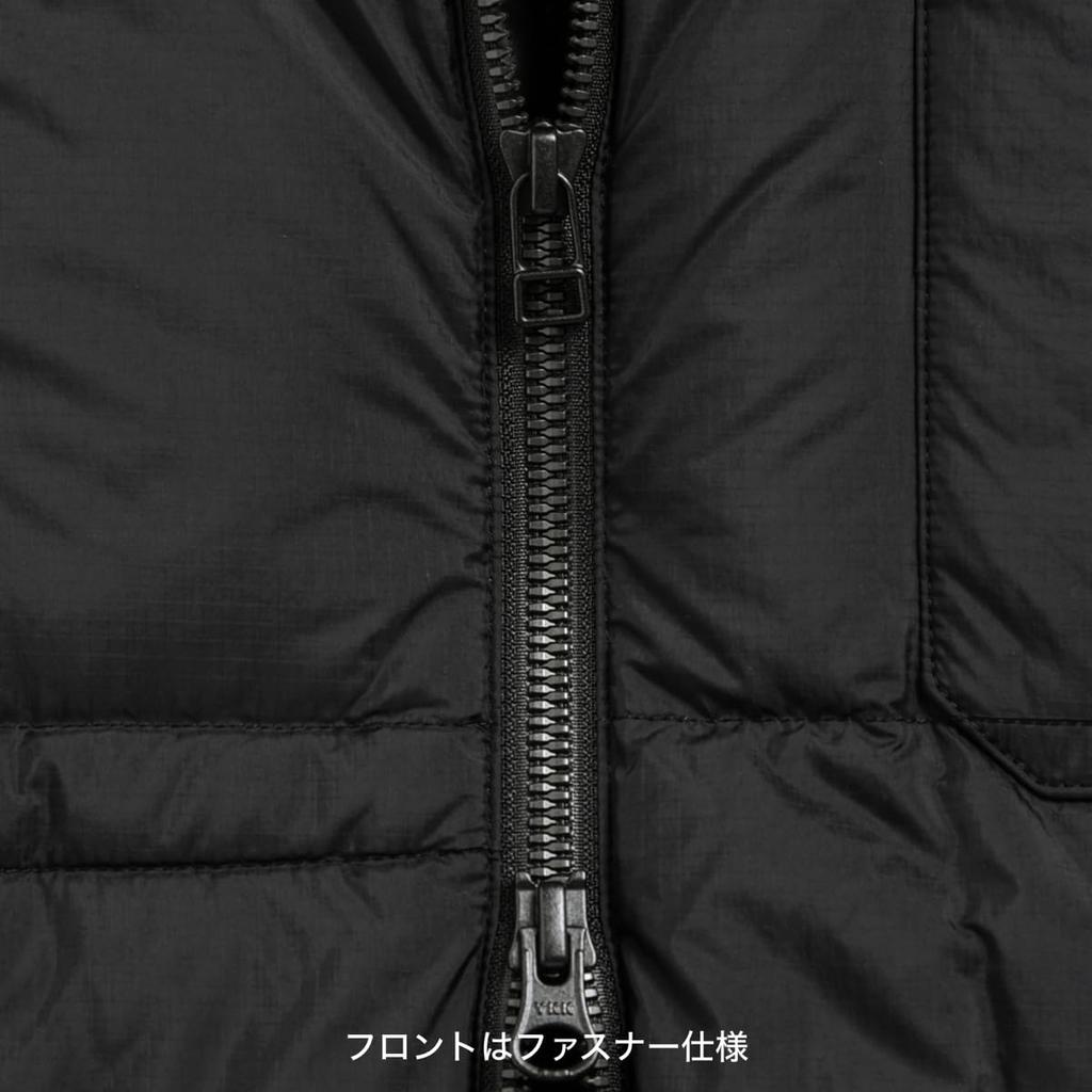 Taion Work Rib Neck Double Zip Down Vest K008WZWK Kids'