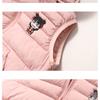 Neue Kinderbekleidung Kapuzen Cartoon Ohr Weste Leichte Baumwolljacke Baby Ärmellose Jacke Jungen und Mädchen Mantel
