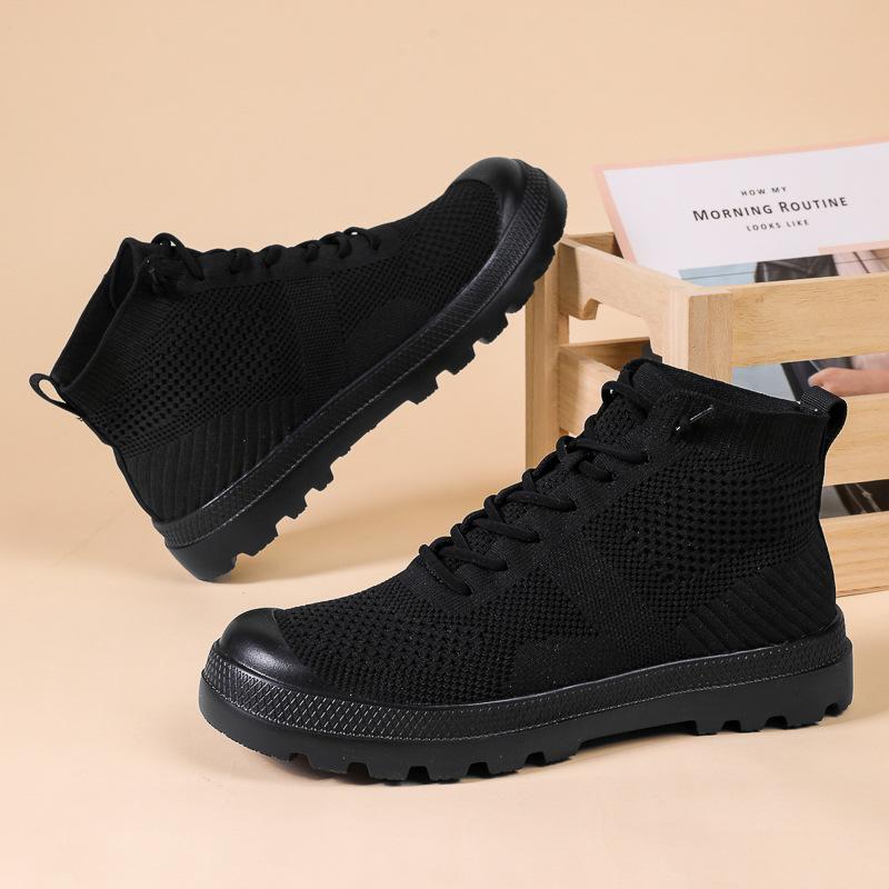 2025 New Women's Platform Boots Fashion Lace-up High Top Socks Boots Comfortable Non-slip Casual Shoes Designer Women's Shoes
