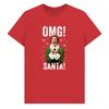 Elf Unisex Adult OMG Santa Graphic T-Shirt