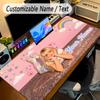Large Mouse PadSabrina Carpenter Custom Name Text Personalized Desk Mat Non Slip Gaming Pad