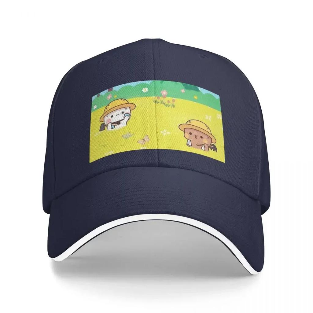 Cute Couple Dudu And Bubu Are Hard Working On The Field Baseball Cap Military Cap Unisex Luxury Brand Sports Cap Hats Unisex Womens