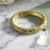 Enamel Floral Flower Leaf Bangle Traditional Women's Hand Bracelet Vintage Cloisonne Bangle  Ladies
