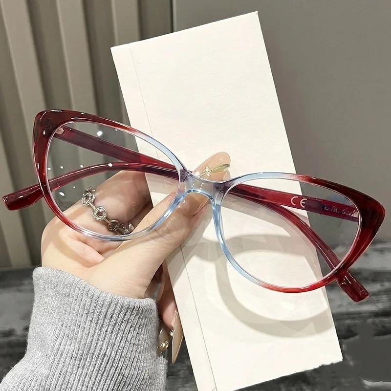 

Women s INS Style Cat-Eye Presbyopia Glasses High-Definition Blue Light Blocking Glasses with Plus Diopters Diopter 0 To +4.0 0