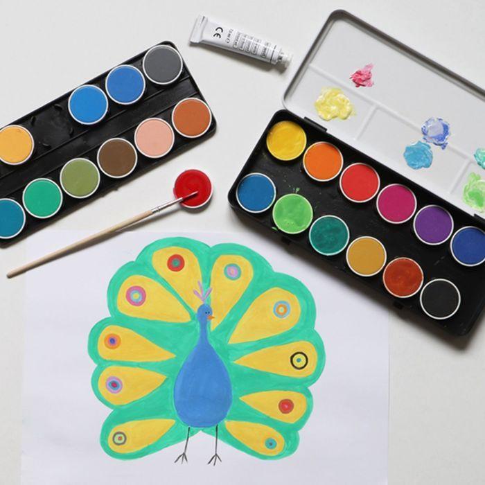 Peinture Aquarelle - PRIMO - Kidicraft - 24 Couleurs - Plateaux Amovibles - Mixte