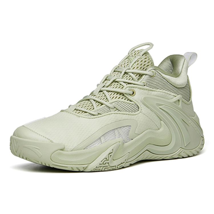 New Anta Airspace 3 Cushioning Anti Slip And Wear Resistant Low Top Performance Basketball Shoes Green 112211608-5