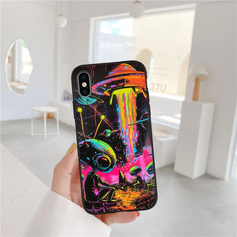 MY25 Space Astronaut Alien UFO Soft Shell Phone Case for Redmi Note 10 11 12 Pro Max 10S 10C 10T 11A 11S 12S 12C