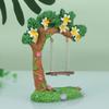 Miniature Fairy Garden Swing, Flower Tree Swing Figurine, Swing Model For Micro Landscape Courtyard Garden Outdoor Display Decor