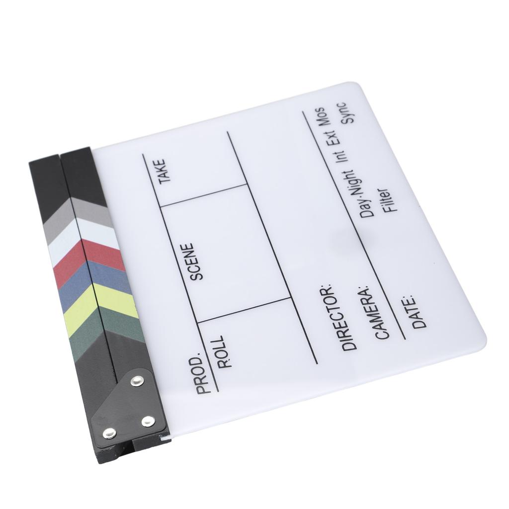 Film Clap Board Director Filming Clapper Board Clapboard Photo Prop for Decoration 30x27cm /